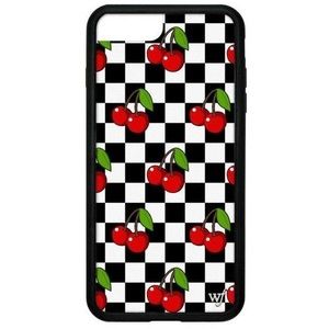 Cherry checkerboard Wild Flower case